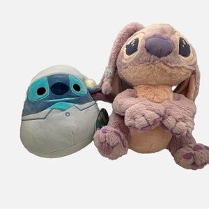 Stitch Squishmallow and Angel plush stuffed animals Disney Lilo and Stitch